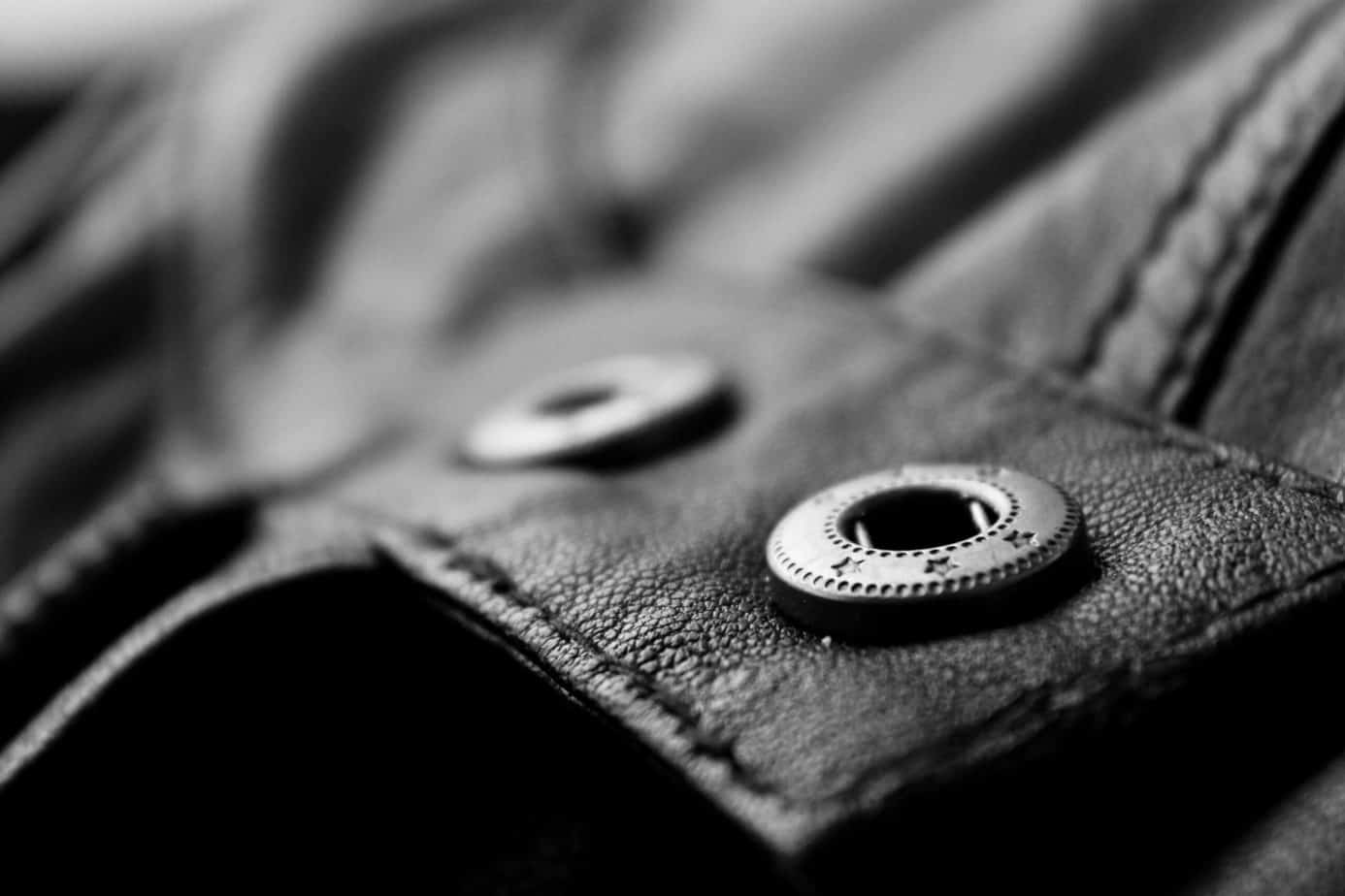 Leather jacket closeup