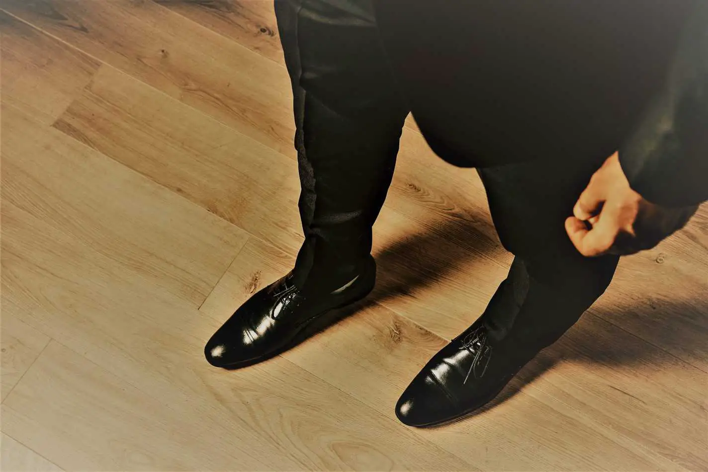 Man wearing elevator shoes