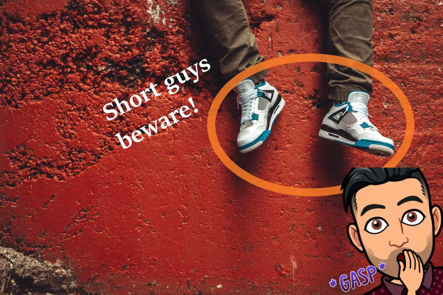 Man wearing sneakers